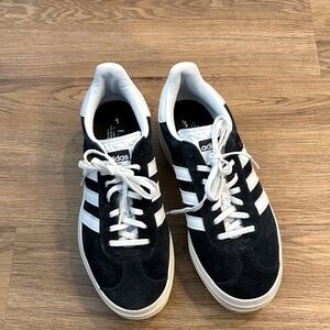 Adidas Platform Black and White Gazelle  Sneakers